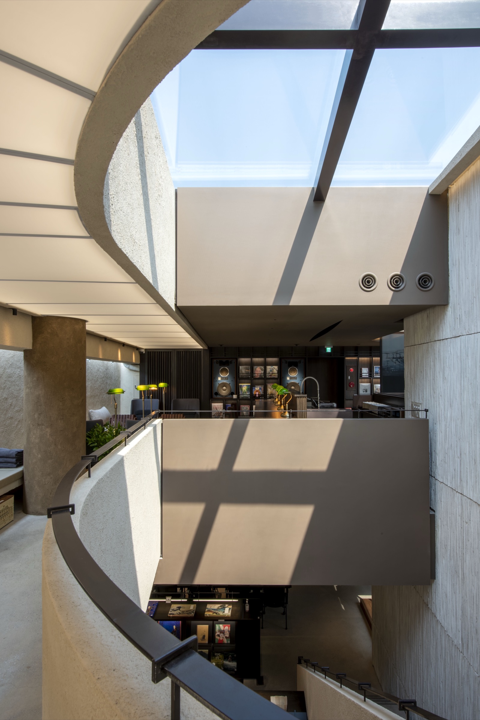 Spiral skylight at GRAPHIC Itaewon